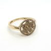 טבעת זהב 14 קראט משובצת זרקונים קולקציה חדשה